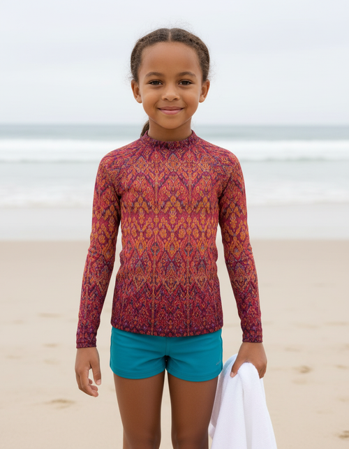 Lava Falls Siam Kids Rash Guard Kids Rash Guard — Dripper