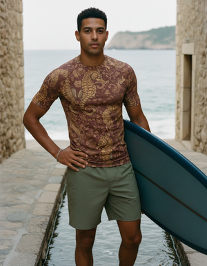Muskmelon Triton Rash Guard Men's Rashguard — Dripper