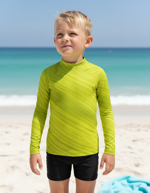 Kids Runway Chartreuse Spectrum kids rashguards