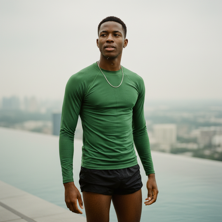 Greenery Rash Guard Men's Rashguard — Dripper