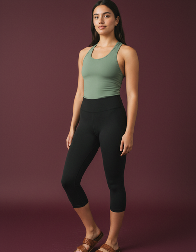 Carbon Capri Yoga Leggings capri yoga leggings