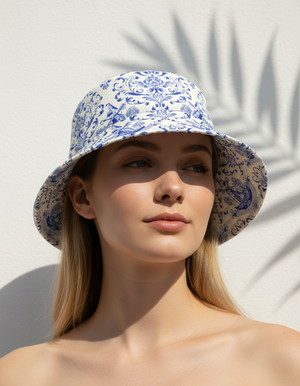 Ocean Depth Cobalt Bucket Hat