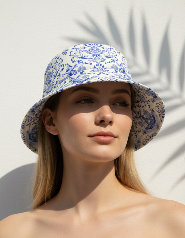 Ocean Depth Cobalt Bucket Hat