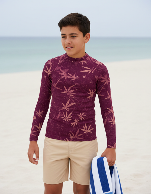 Electric Fuchsia Mizu Youth Rash Guard Youth Rash Guard — Dripper