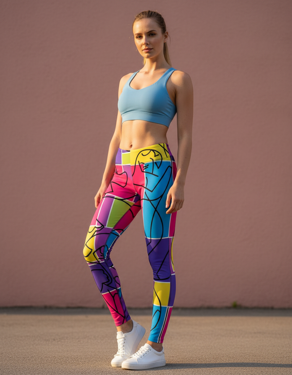 Lustre full-length leggings
