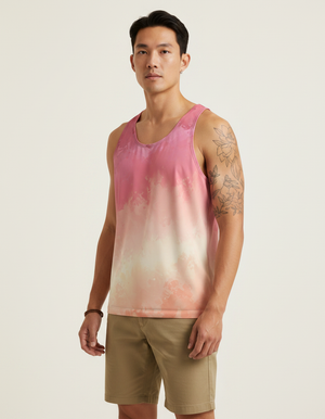 Men's Rainbow Patterns Tank Top