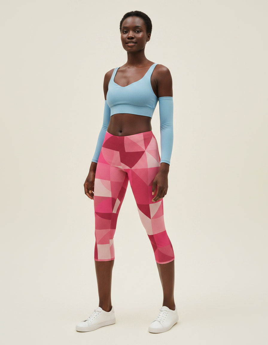 Hot Pink Dwell capri leggings