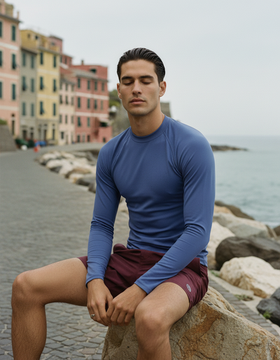 Men's Slate Blue rash guard