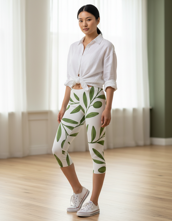 Verdant Capri Leggings Capri Leggings — Dripper