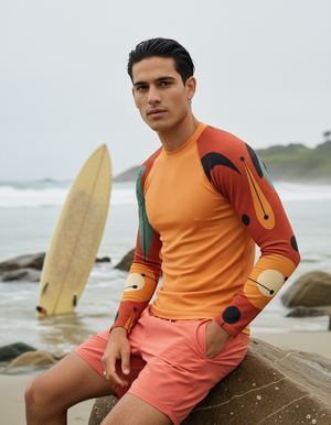 Muskmelon Echo Rash Guard Men's Rashguard — Dripper