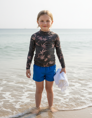 Tea Rose Mizu Kids Rash Guard Kids Rash Guard — Dripper