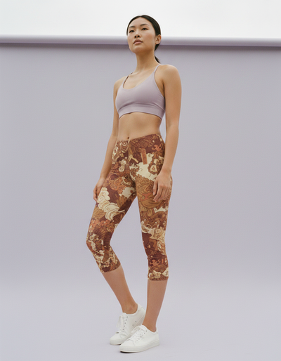 Coral Ehon Capri Leggings capri leggings