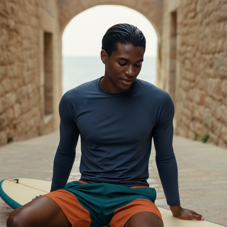 Rhodonite Rash Guard Men's Rashguard — Dripper