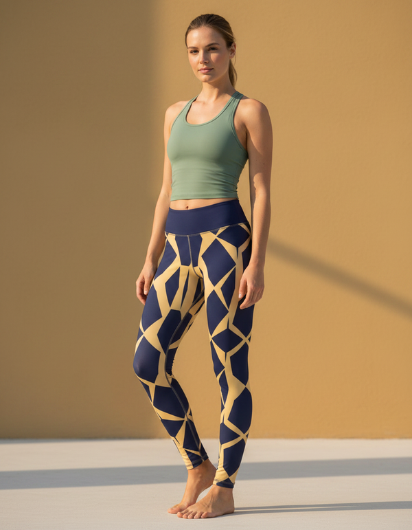 Women's Bicolor Patterns Leggings