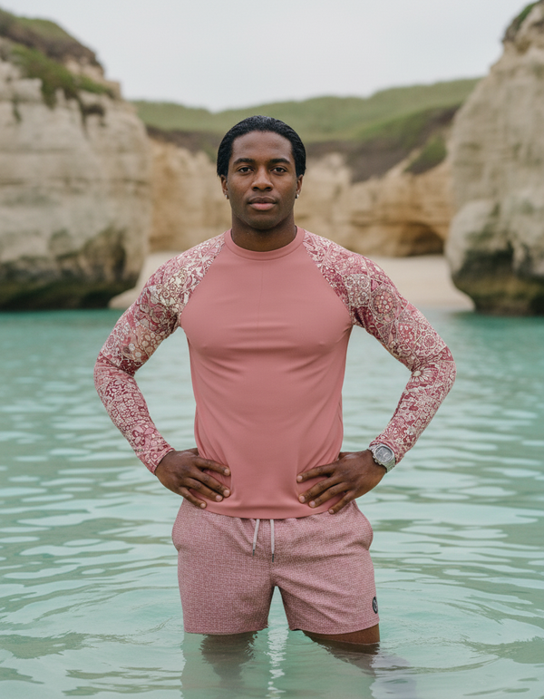 Rashguard in Tea Rose Riad