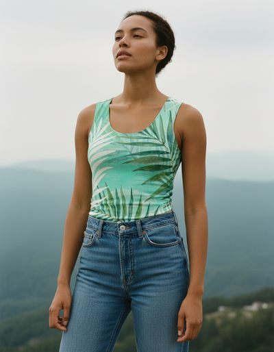 Women's Turquoise Eden Tank Top tank top