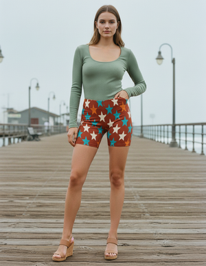 Women's Star Short Shorts