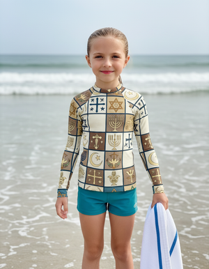 Kids Rhodonite Unity kids rashguards