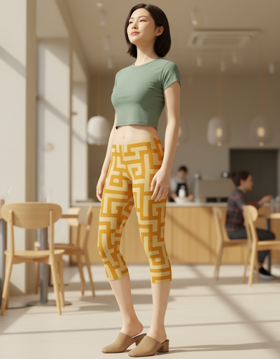 Kintsugi Capri Leggings capri leggings