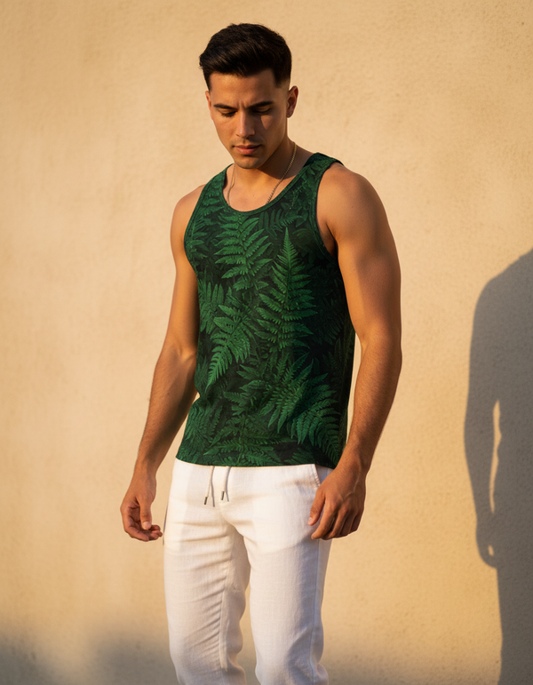 Lush Vibes Emerald Tank Top