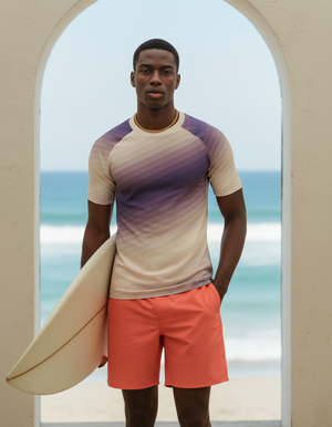 Men's Angora Ripple men's short-sleeve rashguards