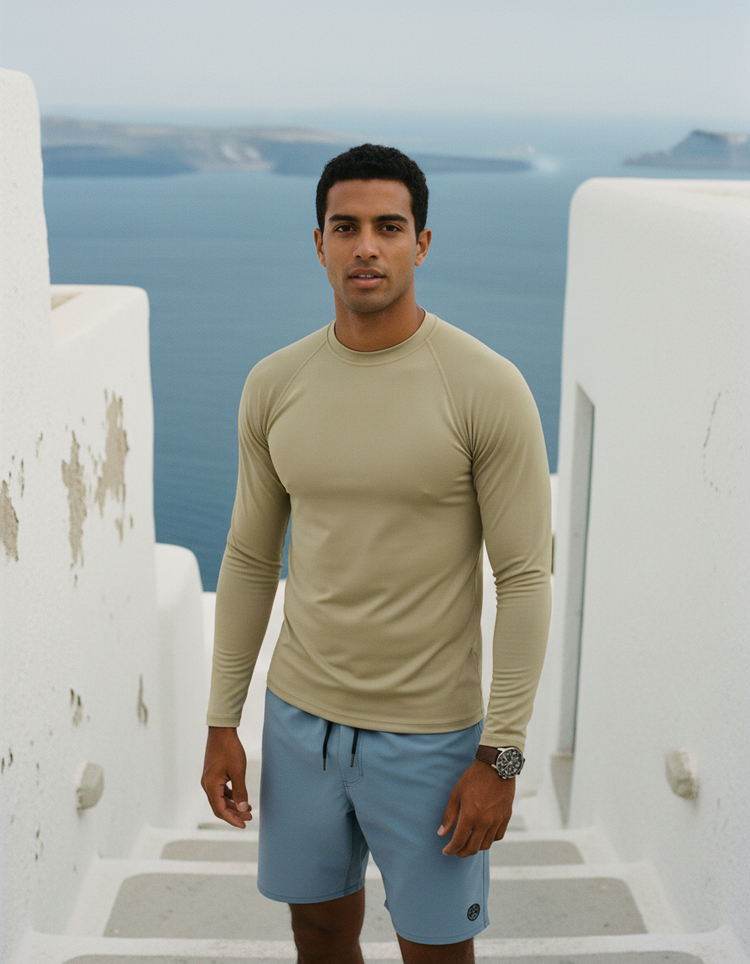 Hemp Rash Guard Men's Rashguard — Dripper