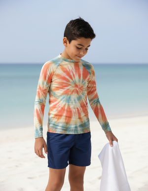 Coral Nebula Youth Rash Guard bikini — Dripper