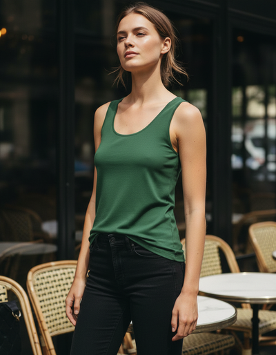 Women's Hunter Green Tank Top tank top