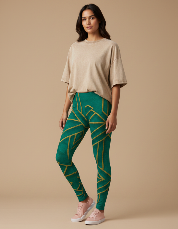 Women's Greek Key Leggings