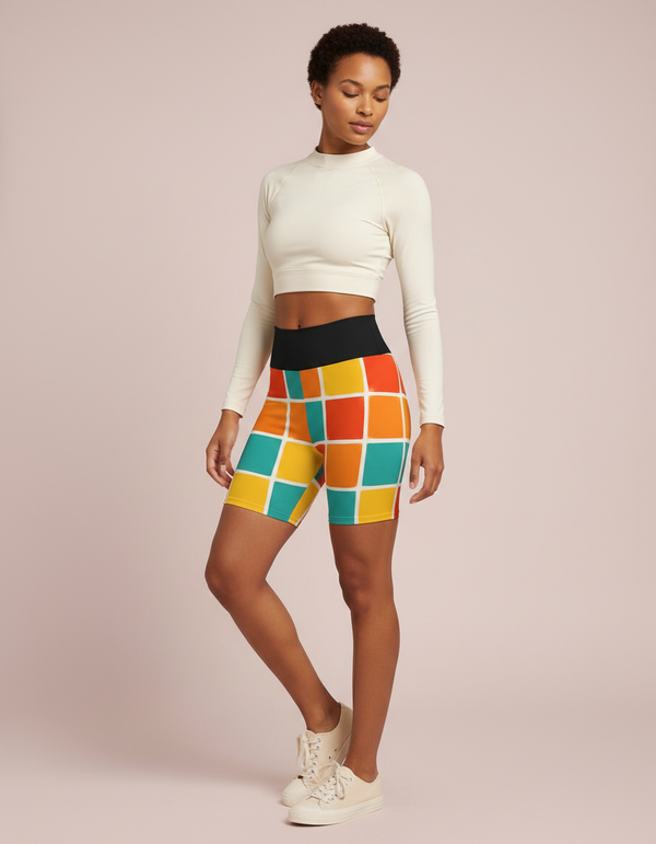 Mosaic Collection Yoga Shorts yoga shorts