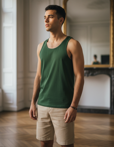 Men's White Onyx Fern Tank Top tank top