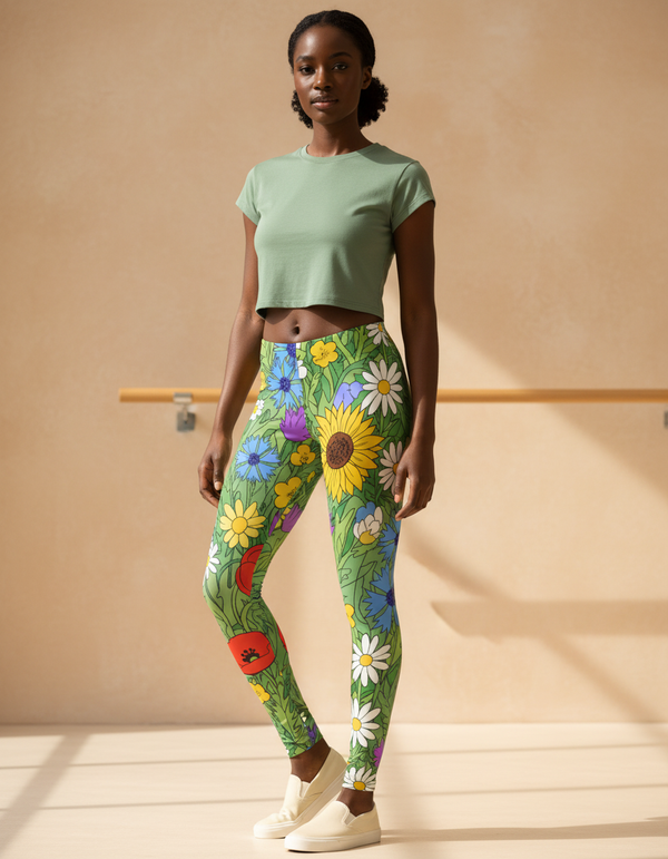 Petal Leggings Women's Leggings — Dripper