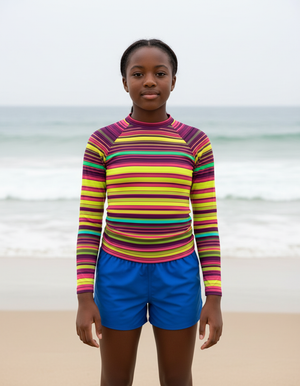 Youth Lime Eclipse youth rashguards