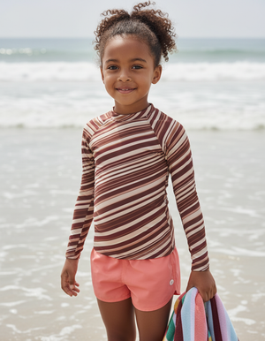 Kids Dusty Rose Sway kids rashguards
