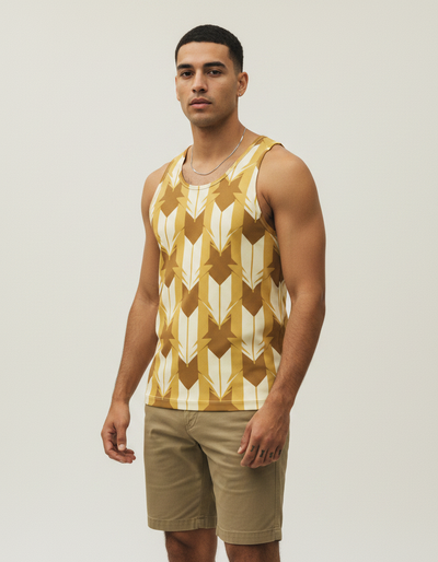 Men's Yellow Kumo Tank Top tank top