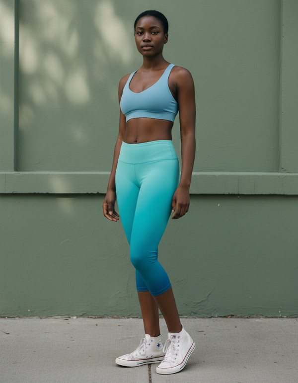 Leggings in Turquoise Celestia