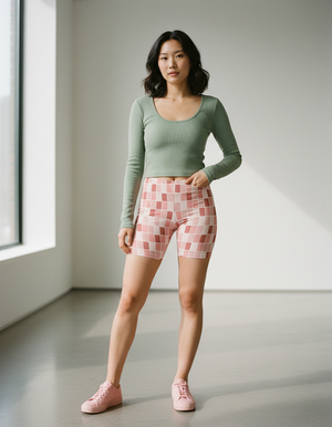 Women's Mosaic Tile Short Shorts