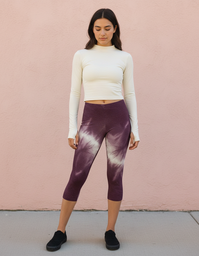 Burnished Lilac Kumo Capri Leggings capri leggings