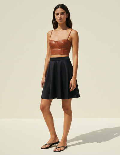 Midnight Black Skater Skirt skater skirt