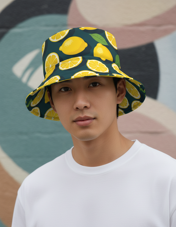 Zesty Twist Lemon Bucket Hat