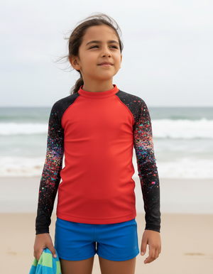 Pixelate Kids Rash Guard Kids Rash Guard — Dripper