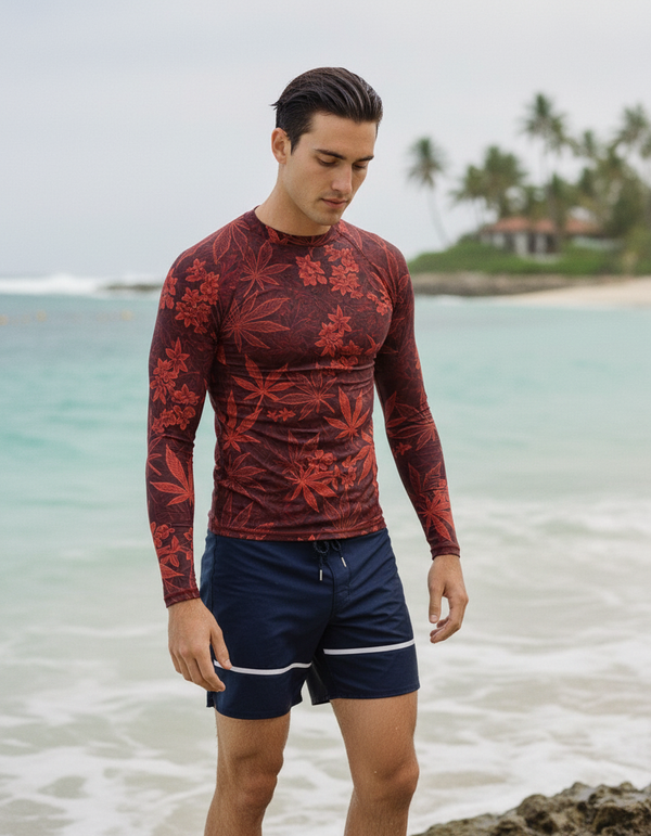 Rashguard in Fiery Red Kumo