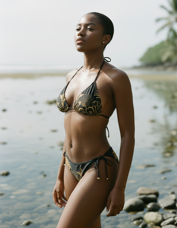 Gilded Deco Collection string bikinis