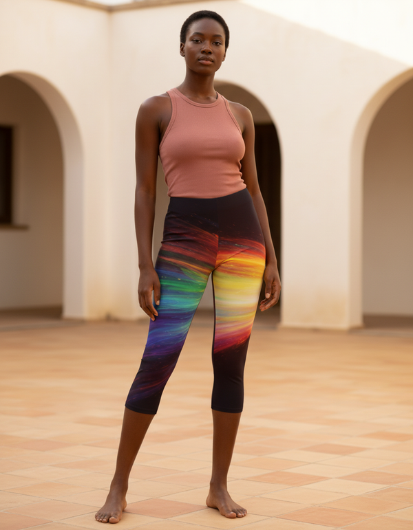 Zodiac Capri Leggings Capri Leggings — Dripper
