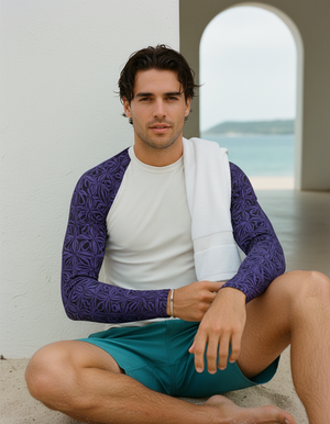 Men's Rhodonite Chord men's short-sleeve rashguards