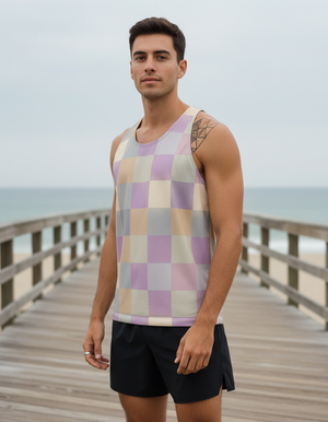 Men's Checkerboard Tank Top