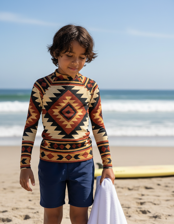 Southwestern Collection kids rashguards