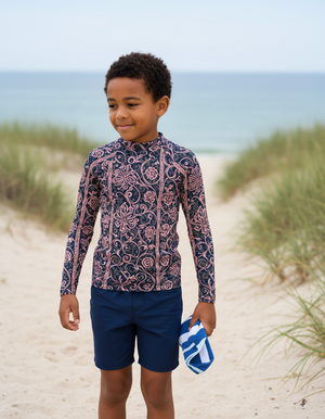 Millennial Pink Tana Kids Rash Guard Kids Rash Guard — Dripper