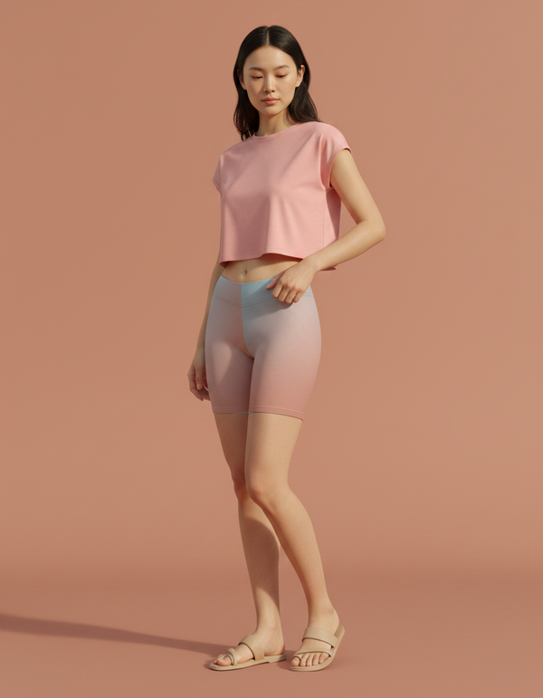 Women's Short Shorts in Angora Elysium