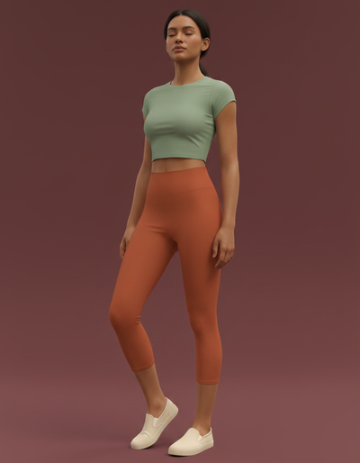 Henna Capri Yoga Leggings capri yoga leggings